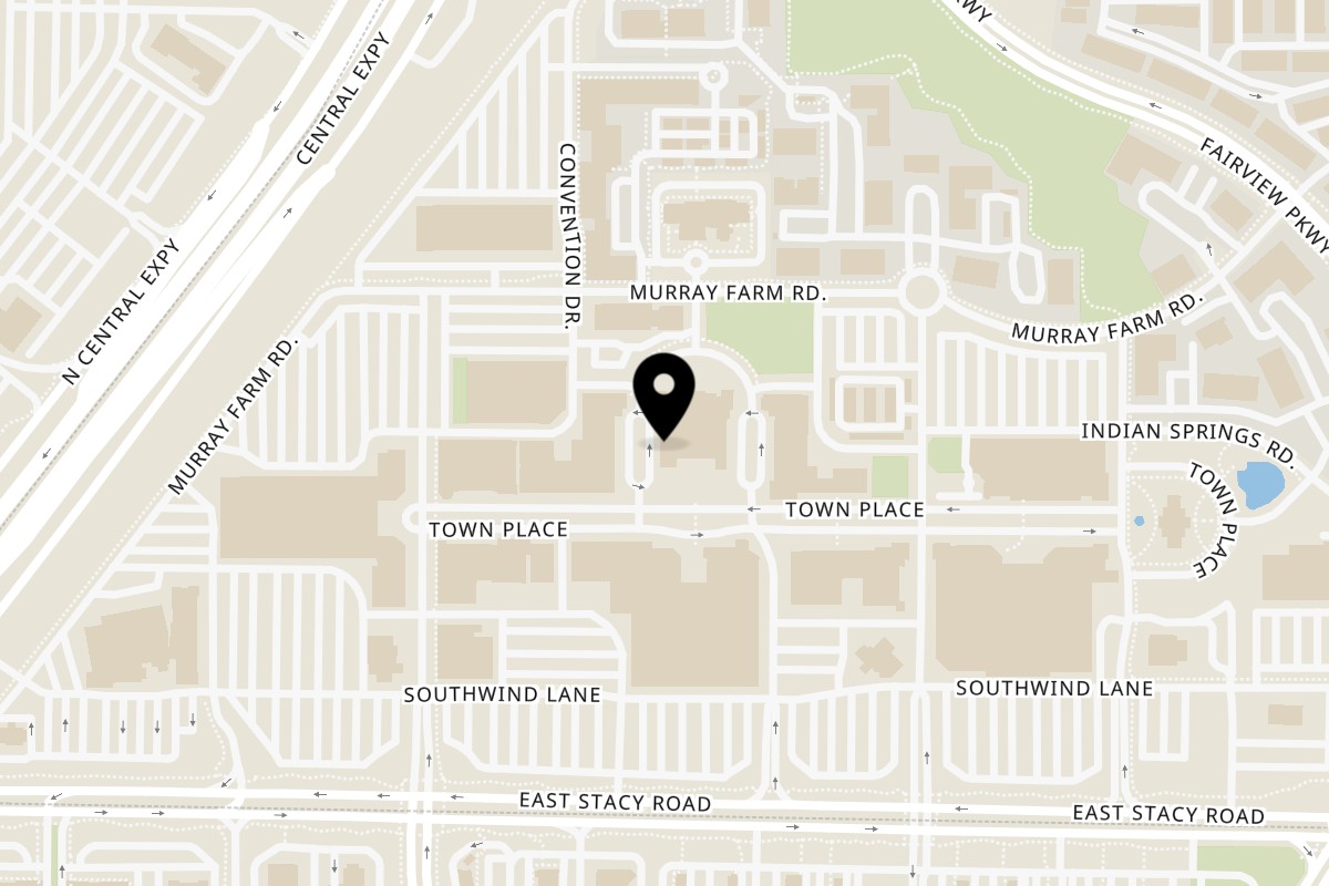 Map showing the location of Cream & Sugar on 144 Fountain Ct in Fairview